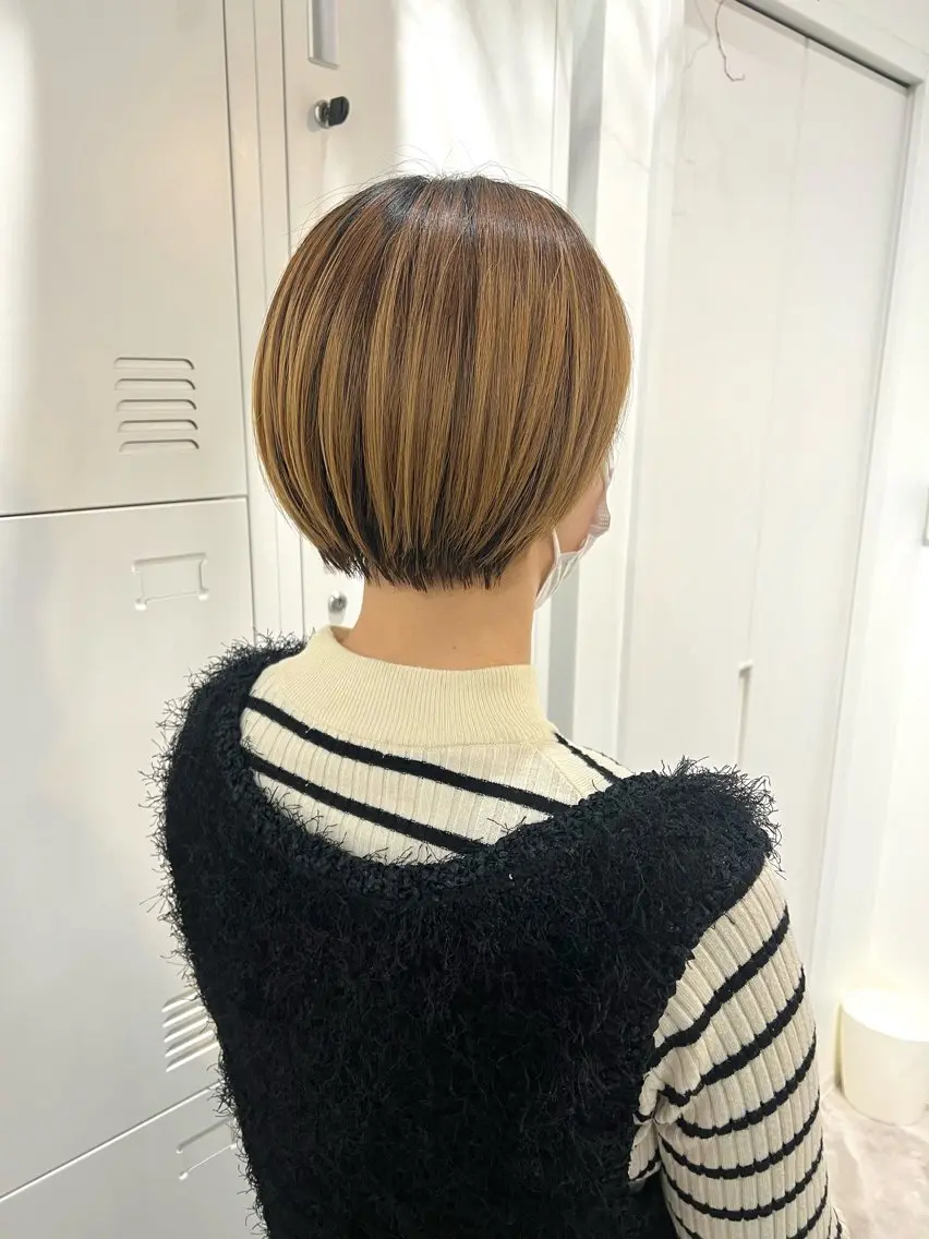 ショート ショートボブ ボブ ショートヘア カット トリートメント 黒阪 なみのヘアスタイル