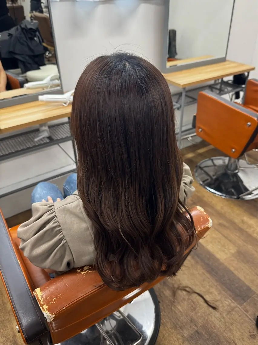 ロング カラー カット ヘアカラー miu-YUCCA 縮毛矯正モデル募集中のヘアスタイル