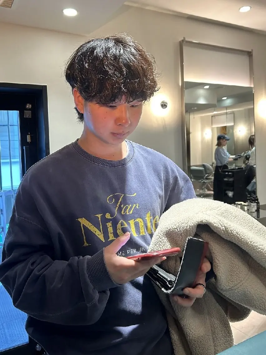 メンズ パーマ カット パーマ 【メンズ/レディース ✂️】momo🌷のヘアスタイル