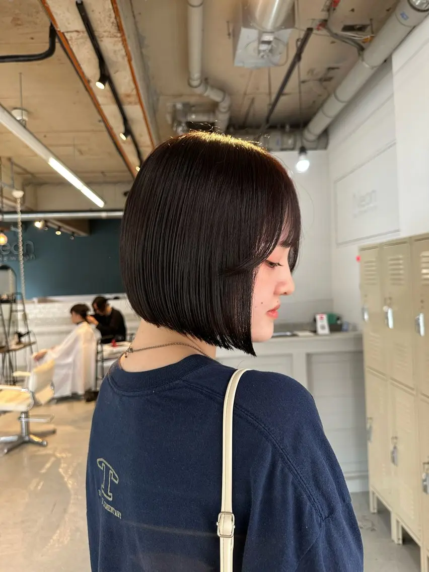 ショート カラー ボブ ハッシュカット ✦·.⋆  SAYAのヘアスタイル