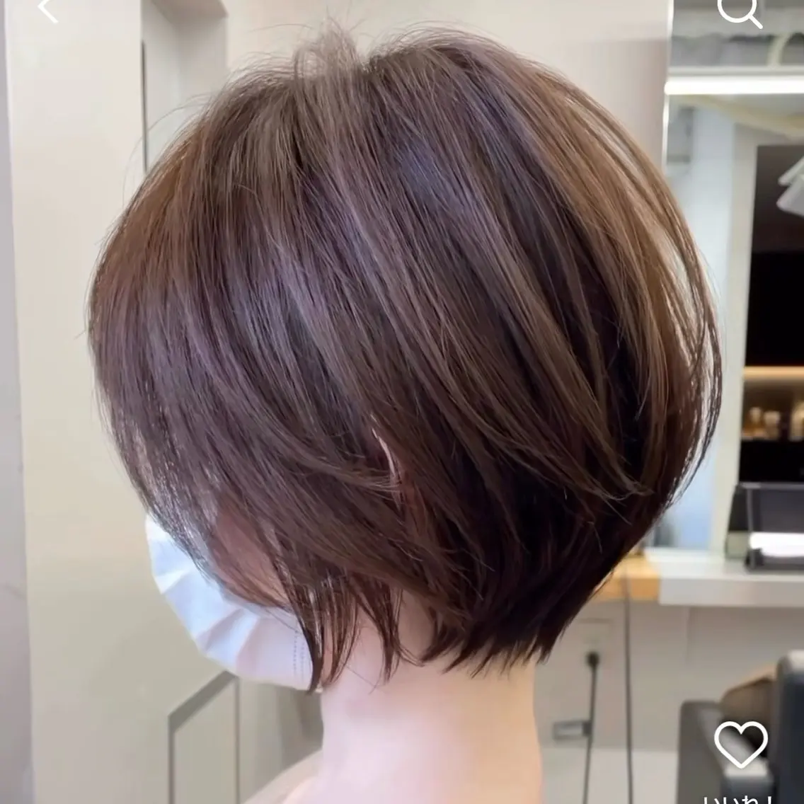 ショート ショートヘア 縮毛矯正/福田梢のヘアスタイル
