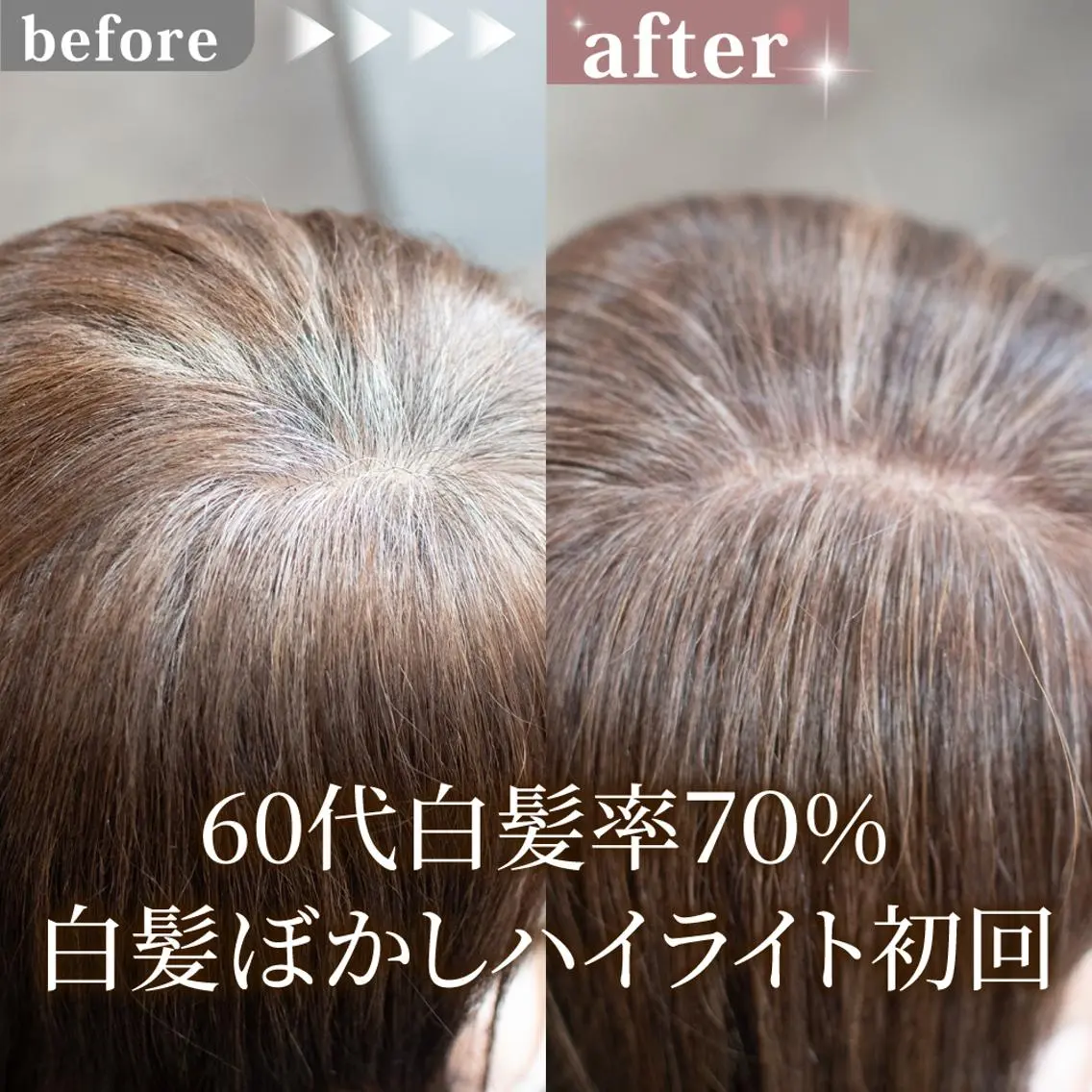 ショート カラー ハイライトカラー ハイライト カット ヘアカラー トリートメント 白髪ぼかしハイライト 【亀有】山本のヘアスタイル