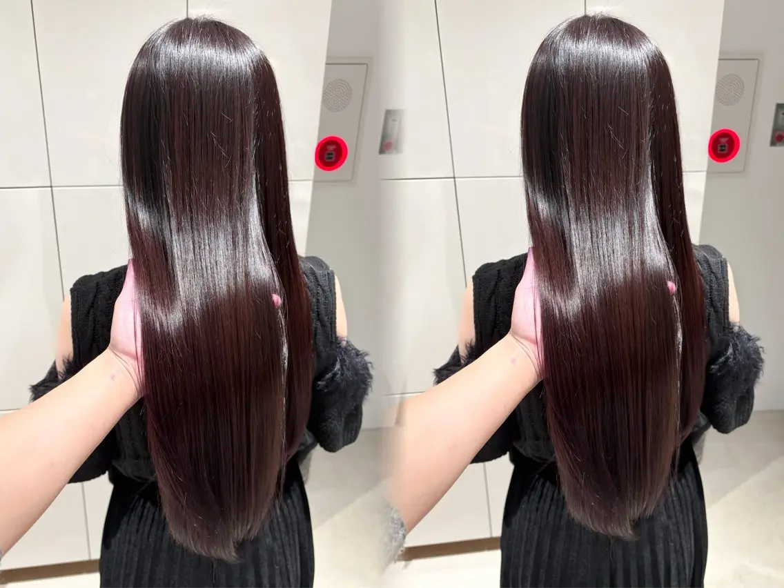 ロング カット 縮毛矯正 トリートメント 縮毛矯正/髪質改善/ HARUのヘアスタイル