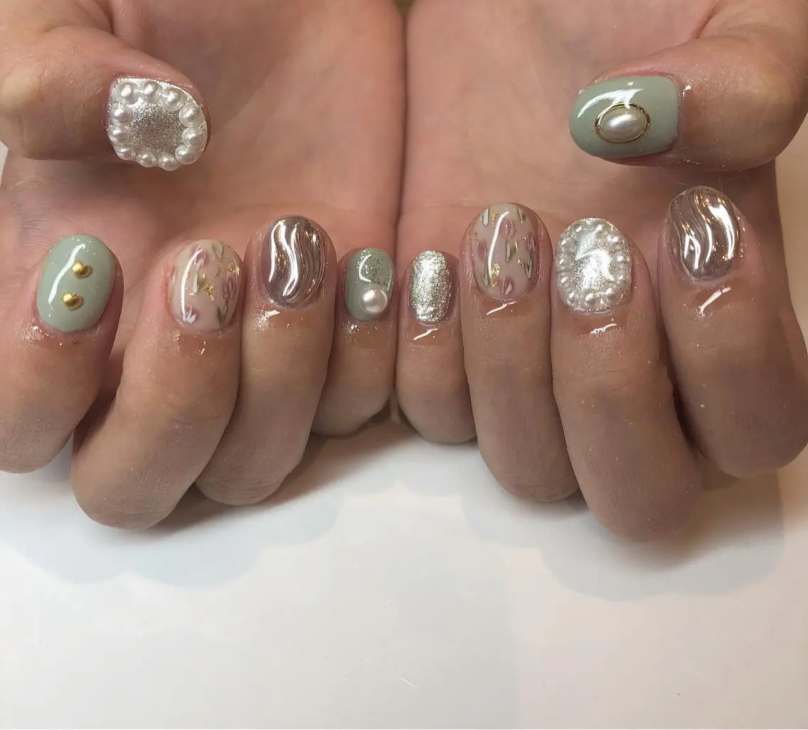 ネイル ハンドネイル 鶴田୨ৎmaison de NALIのネイルデザイン