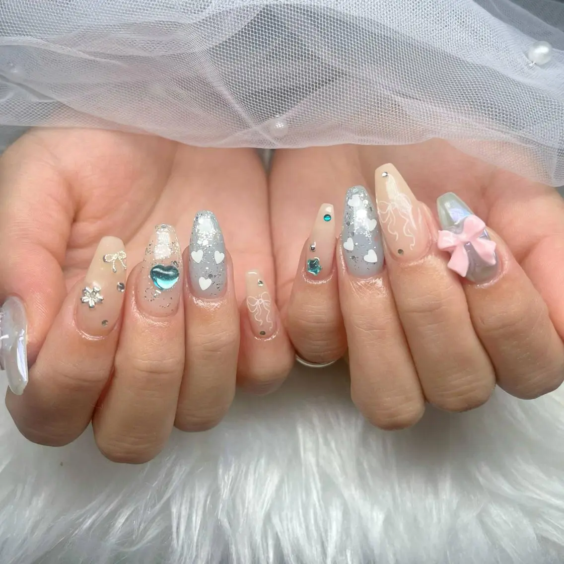 ネイル フレンチネイル ジェルネイル ハロウィン 韓国ネイル マグネットネイル ハンドネイル Hbaby nailのネイルデザイン