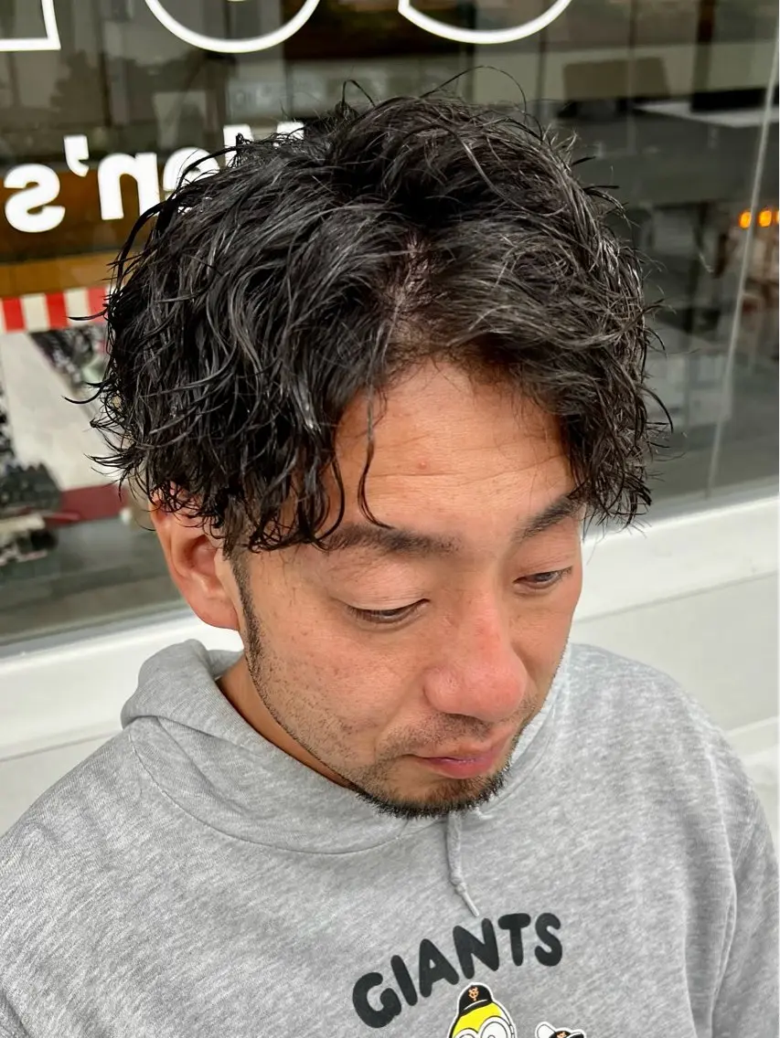 ショート パーマ メンズ カット パーマ メンズパーマ名人 TAKUMAのヘアスタイル