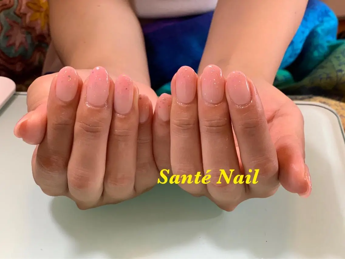 ネイル グラデーション ラメ(グリッター) SantéNail SAYAKAのネイルデザイン