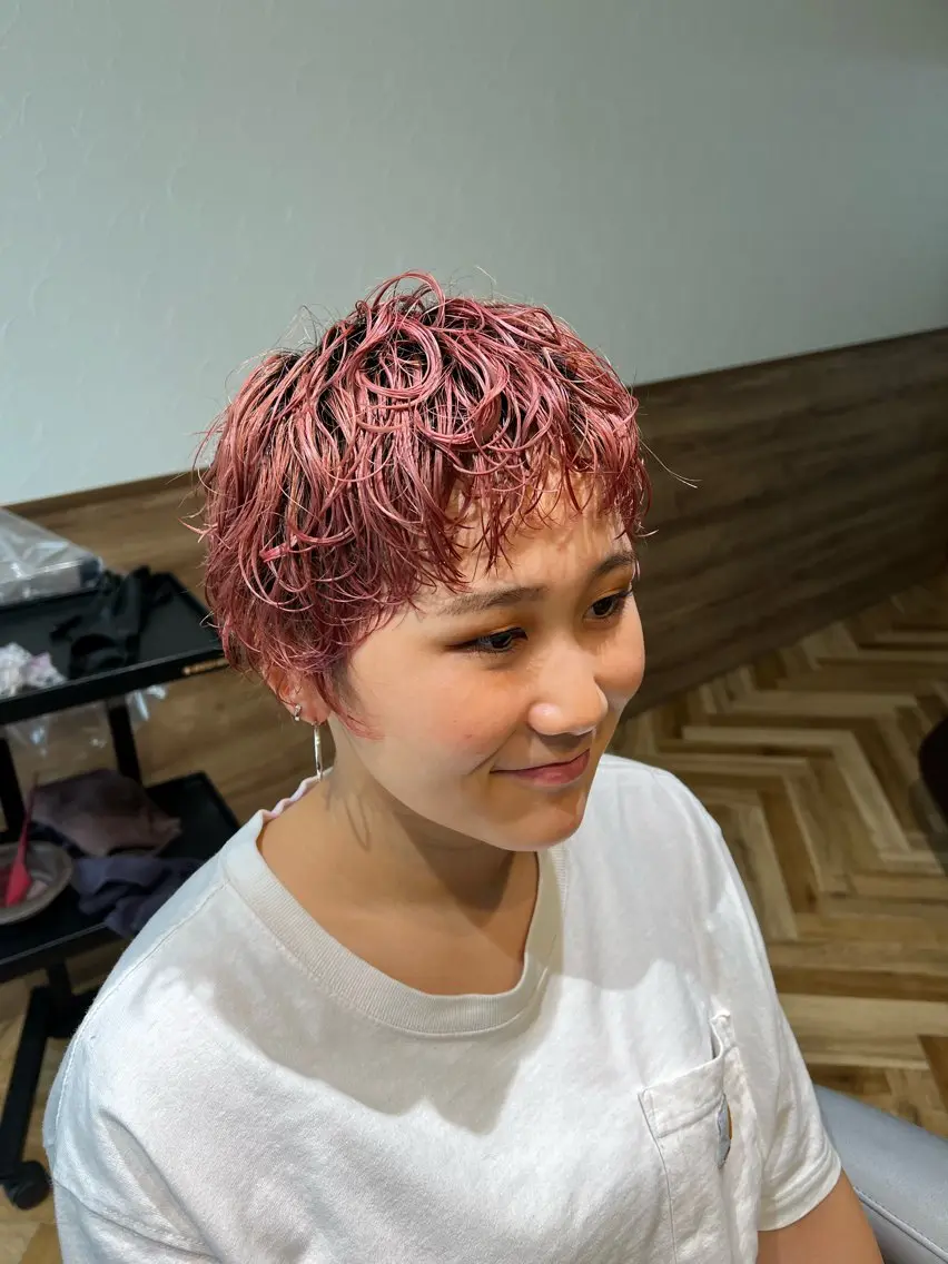 ショート カラー ヘアカラー トリートメント 🌞レイヤー×カラー 前川那津美🌞のヘアスタイル