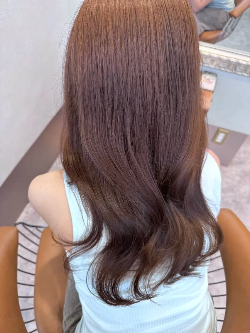 セミロング 透明感カットカラー 🤍erinaのヘアスタイル