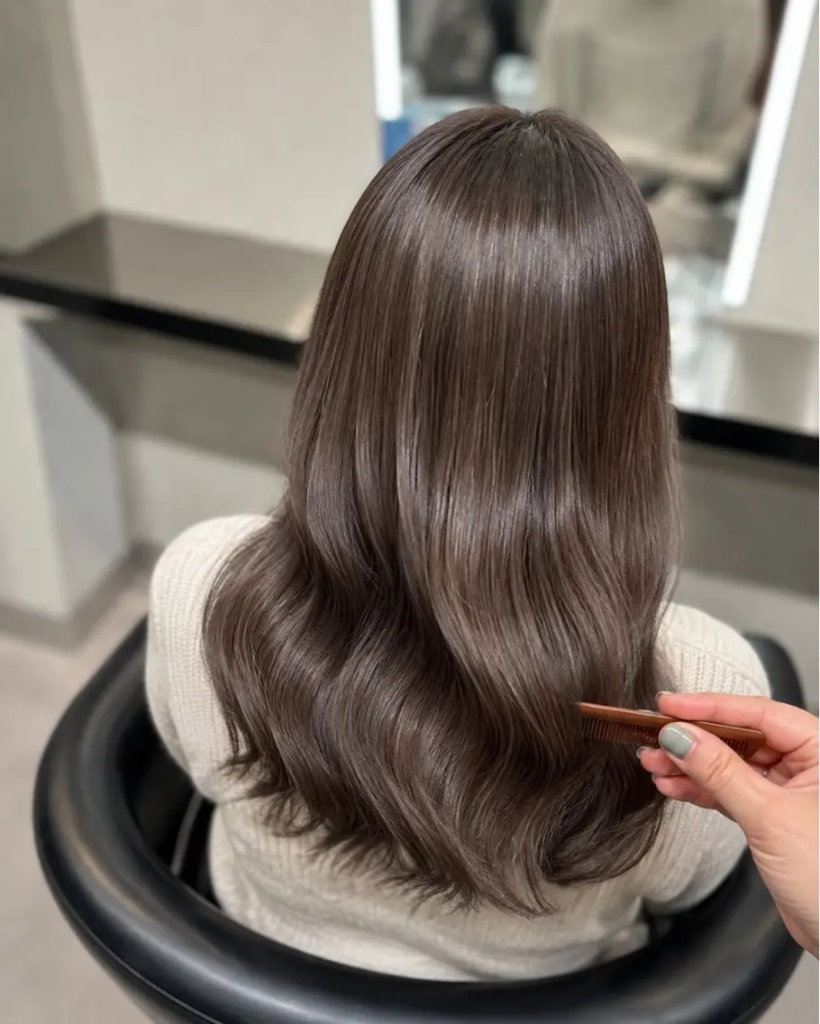 ミディアム カラー ベージュカラー 🌈ウルトワ水素 髪質改善naru🌈のヘアスタイル