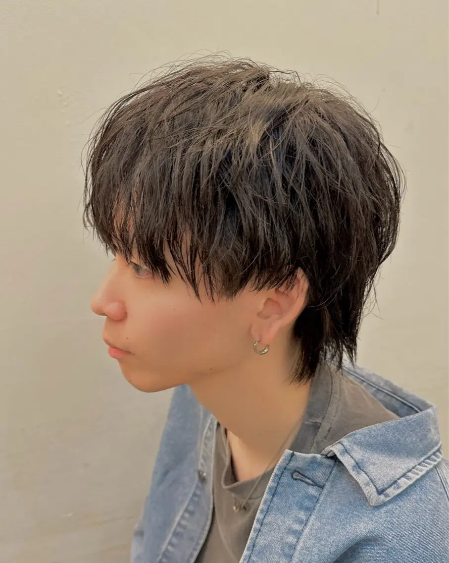 メンズ メンズ特化/メンズ パーマ/ハイトーンのヘアスタイル