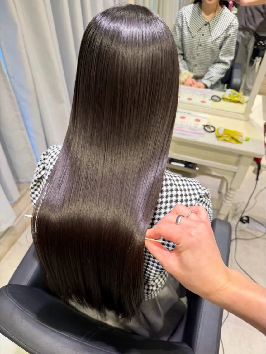 パーマ 縮毛矯正 トリートメント 💙透明感カラー/ 縮毛矯正/ゆうな💙のヘアスタイル
