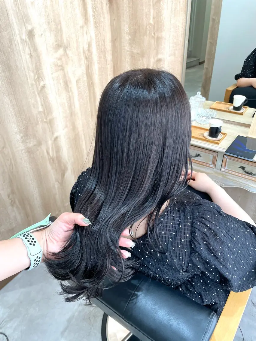 ロング カラー ヘアカラー トリートメント 髪質改善🌱透明感 カラー/MINAMIのヘアスタイル