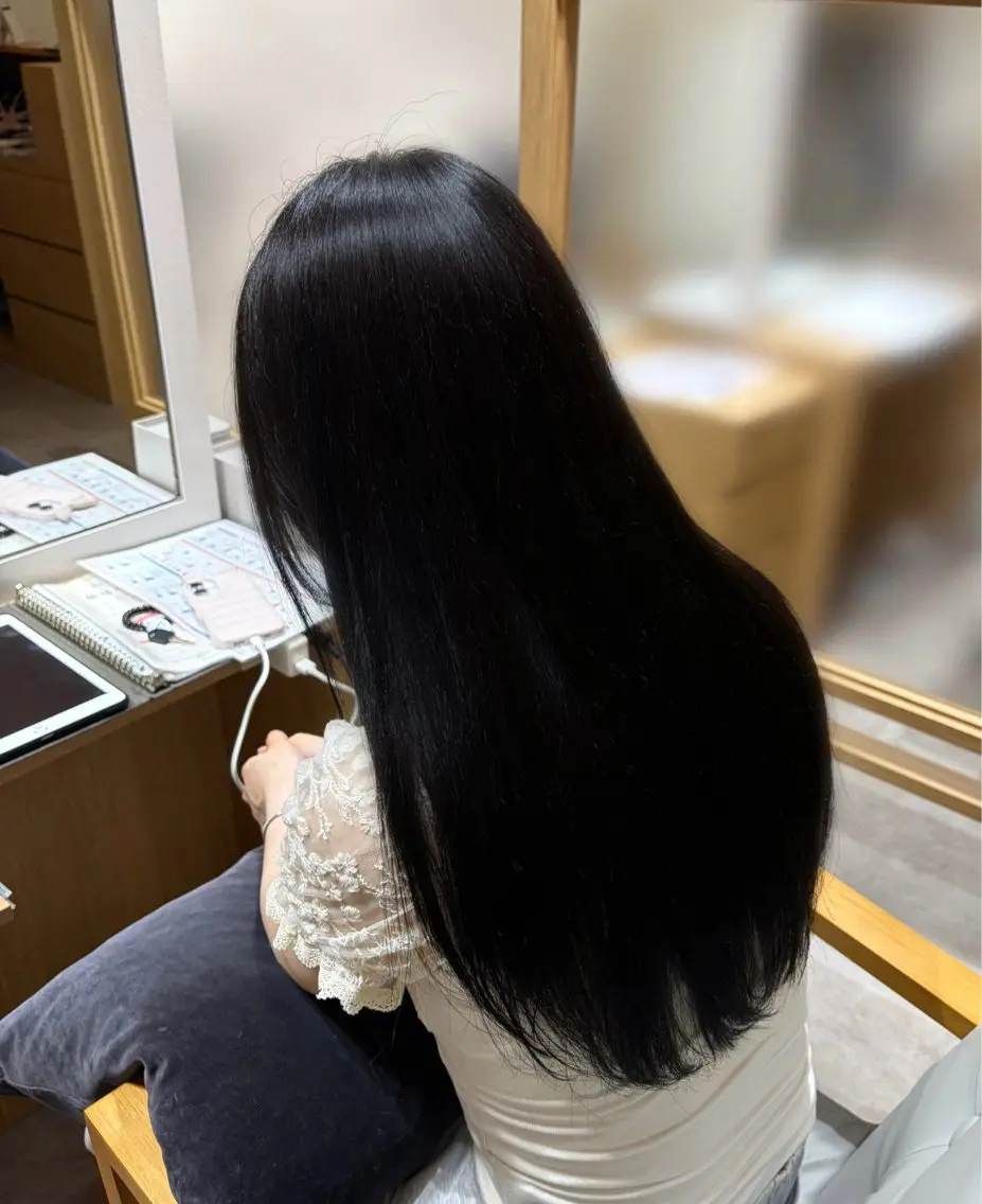 ロング ヘアカラー カラーモデル募集中 🍀 上地 虹奈のヘアスタイル