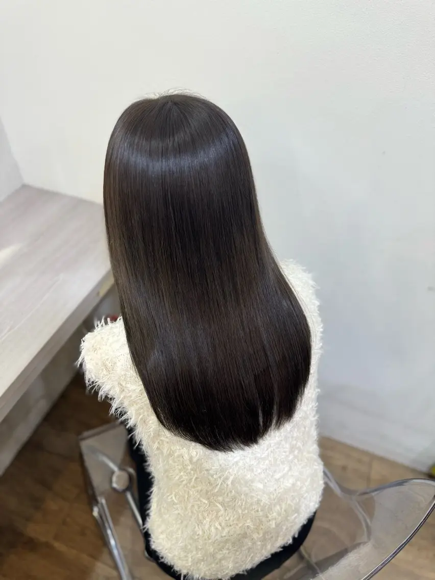 ロング 縮毛矯正 トリートメント 北新地/縮毛矯正 /あやなのヘアスタイル