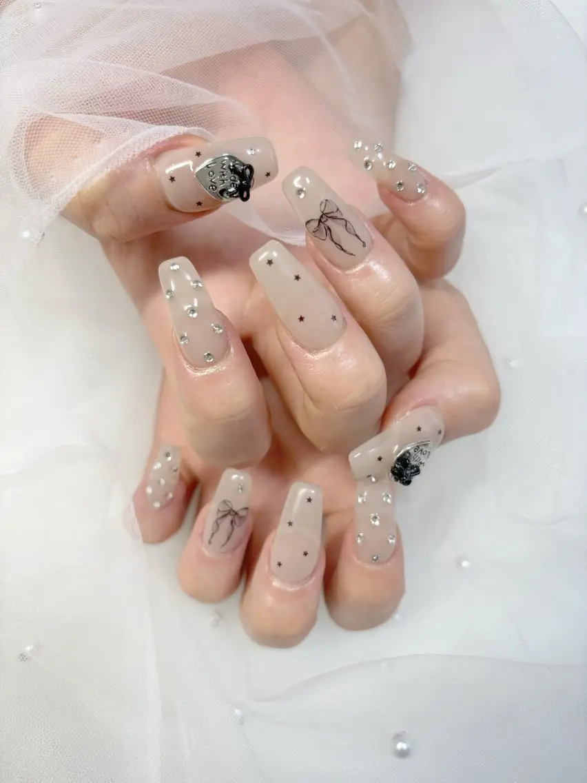 ネイル スカルプネイル ワンホンネイル YM nailのネイルデザイン