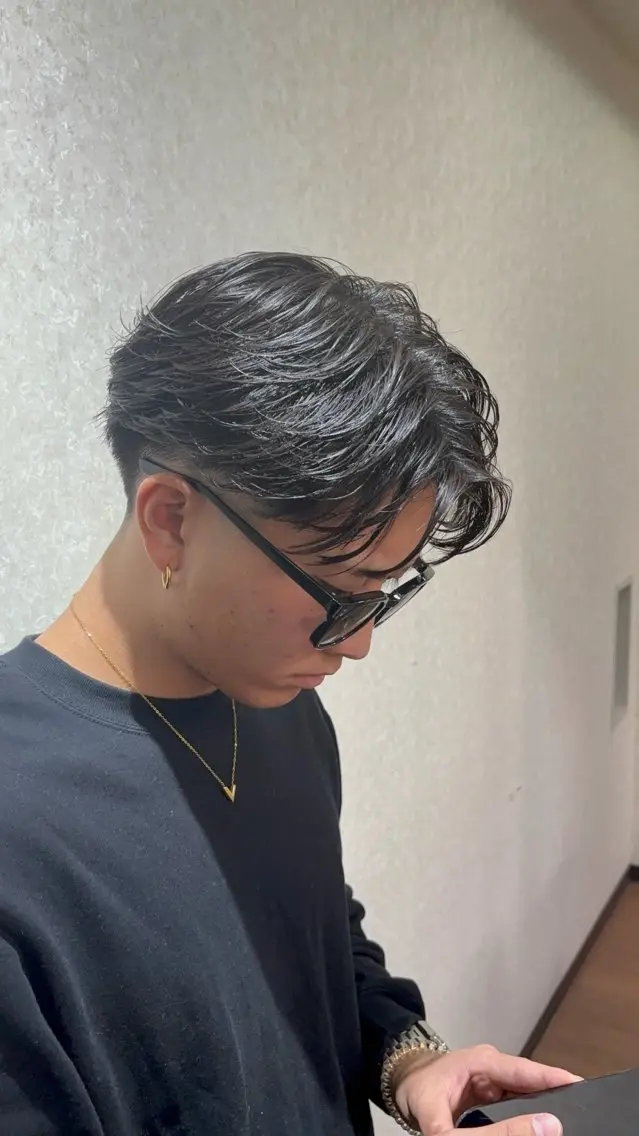 パーマ メンズ 椎名 翔琉のヘアスタイル