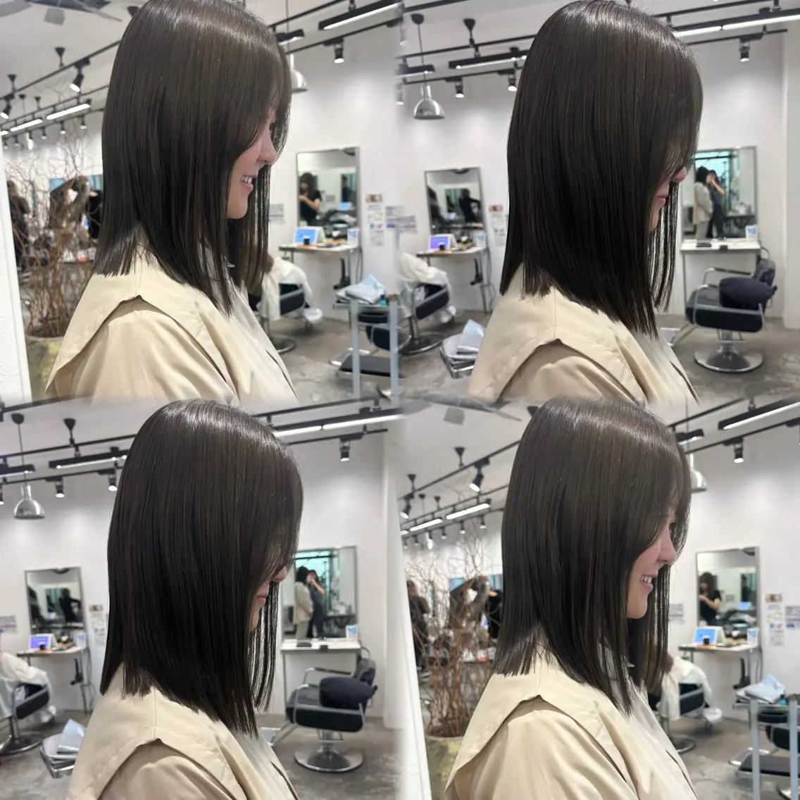 ミディアム カラー カット ヘアカラー トリートメント 髪質改善ストレート /暖色カラー🎀🪞のヘアスタイル