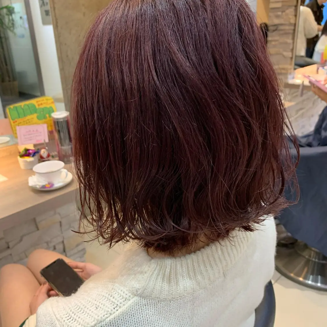 ショート カラー ピンクカラー ボブ ヘアカラー 早坂 裕真のヘアスタイル