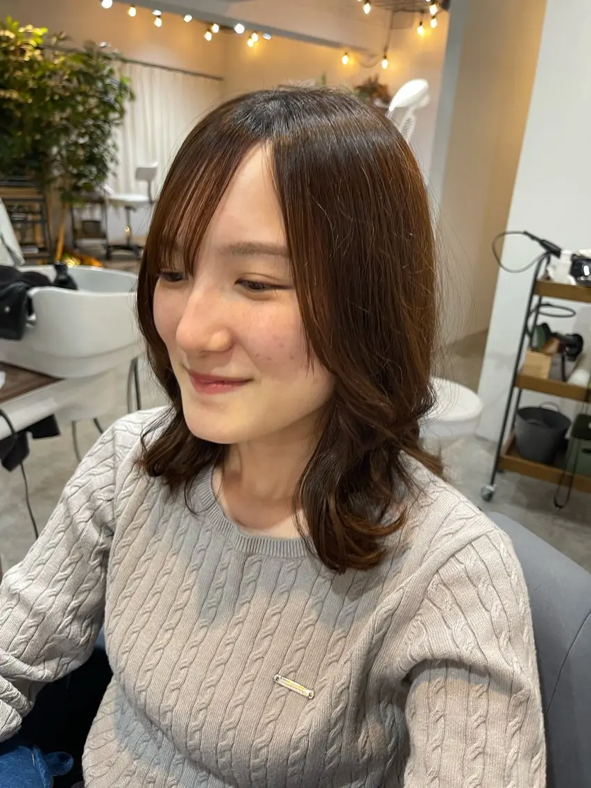 ミディアム 林 亮太のヘアスタイル