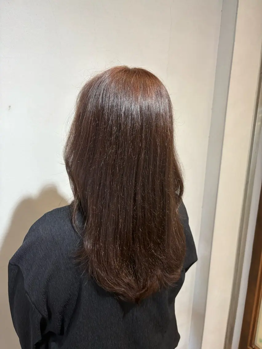 ロング カラー 髪質改善 トリートメント カット ヘアカラー タナカ マコのヘアスタイル