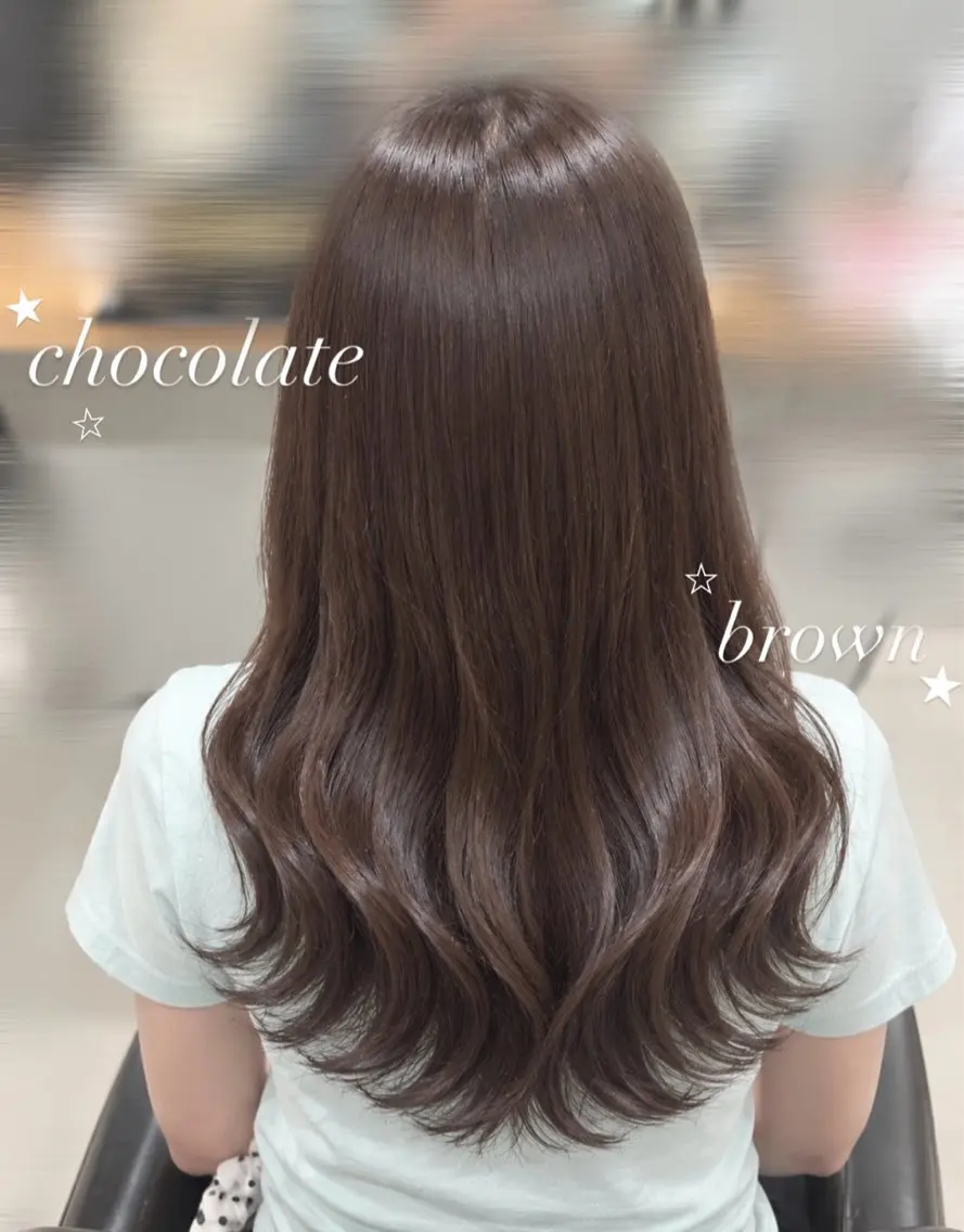 カラー ブラウンカラー ヘアカラー 透明艶カラー☆ アレンジ🪽yuiのヘアスタイル
