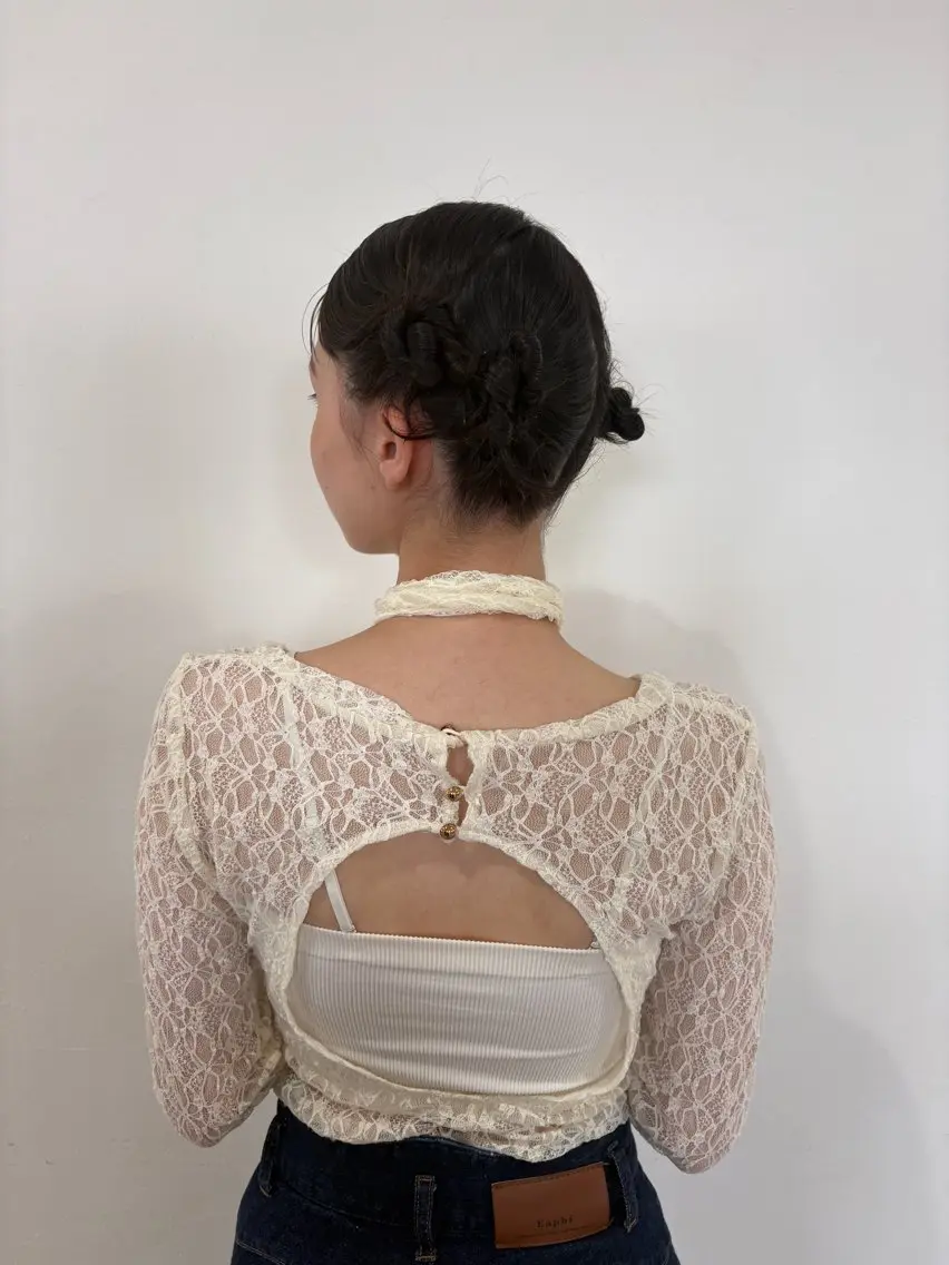ミディアム ボブ ヘアセット 吉岡 茉穂のヘアスタイル
