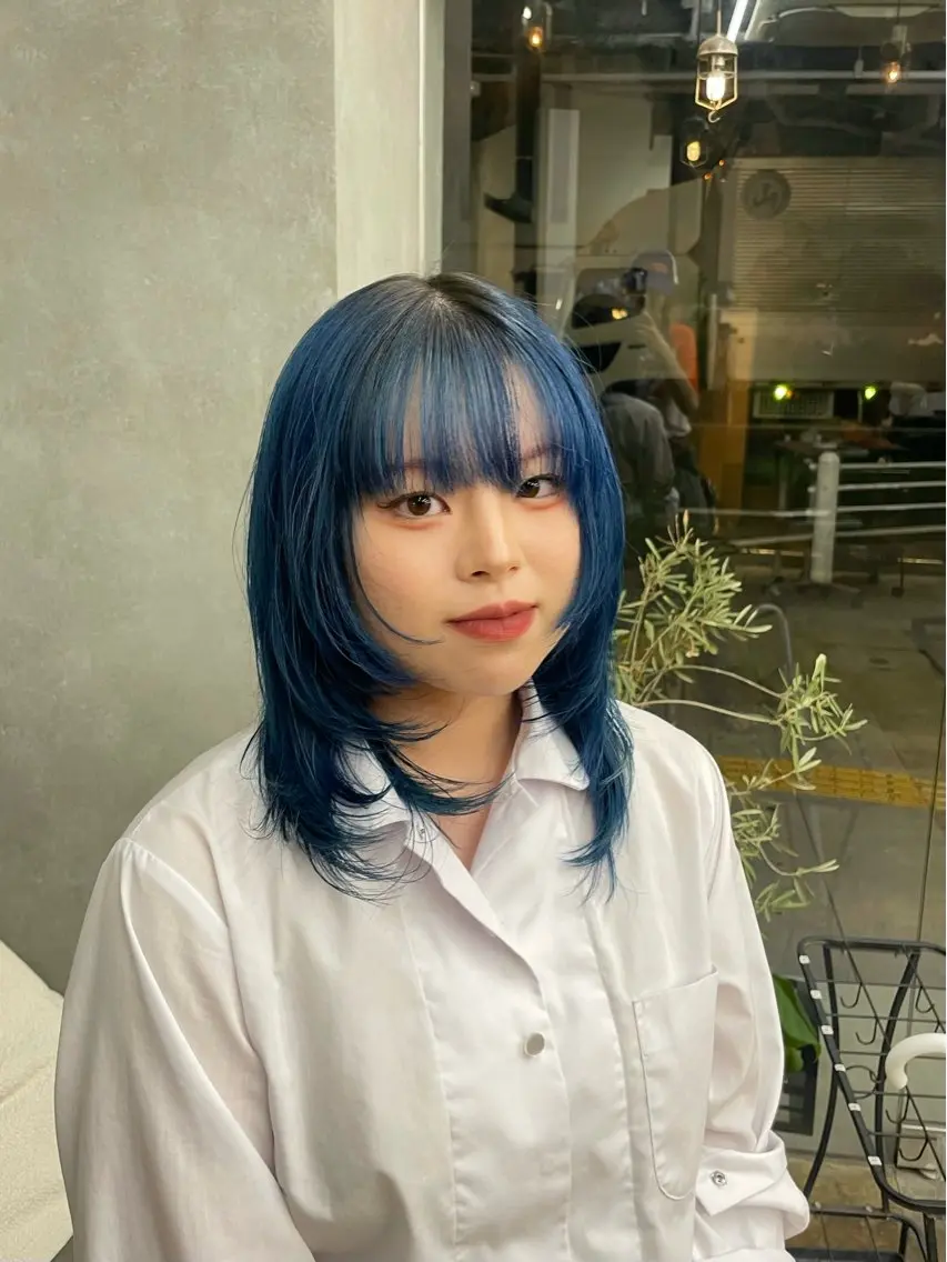 ミディアム BELO OSAKA カエデのヘアスタイル