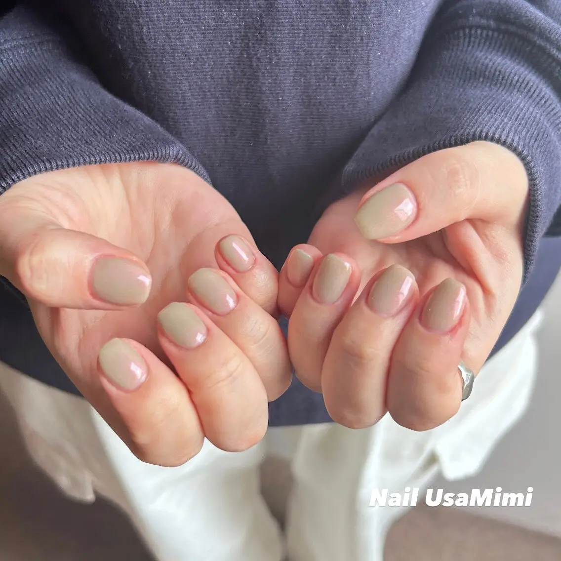 ネイル ジェルネイル マグネットネイル 持ち込み ワンカラーネイル パラジェル 本町ネイルNail UsaMimiのネイルデザイン