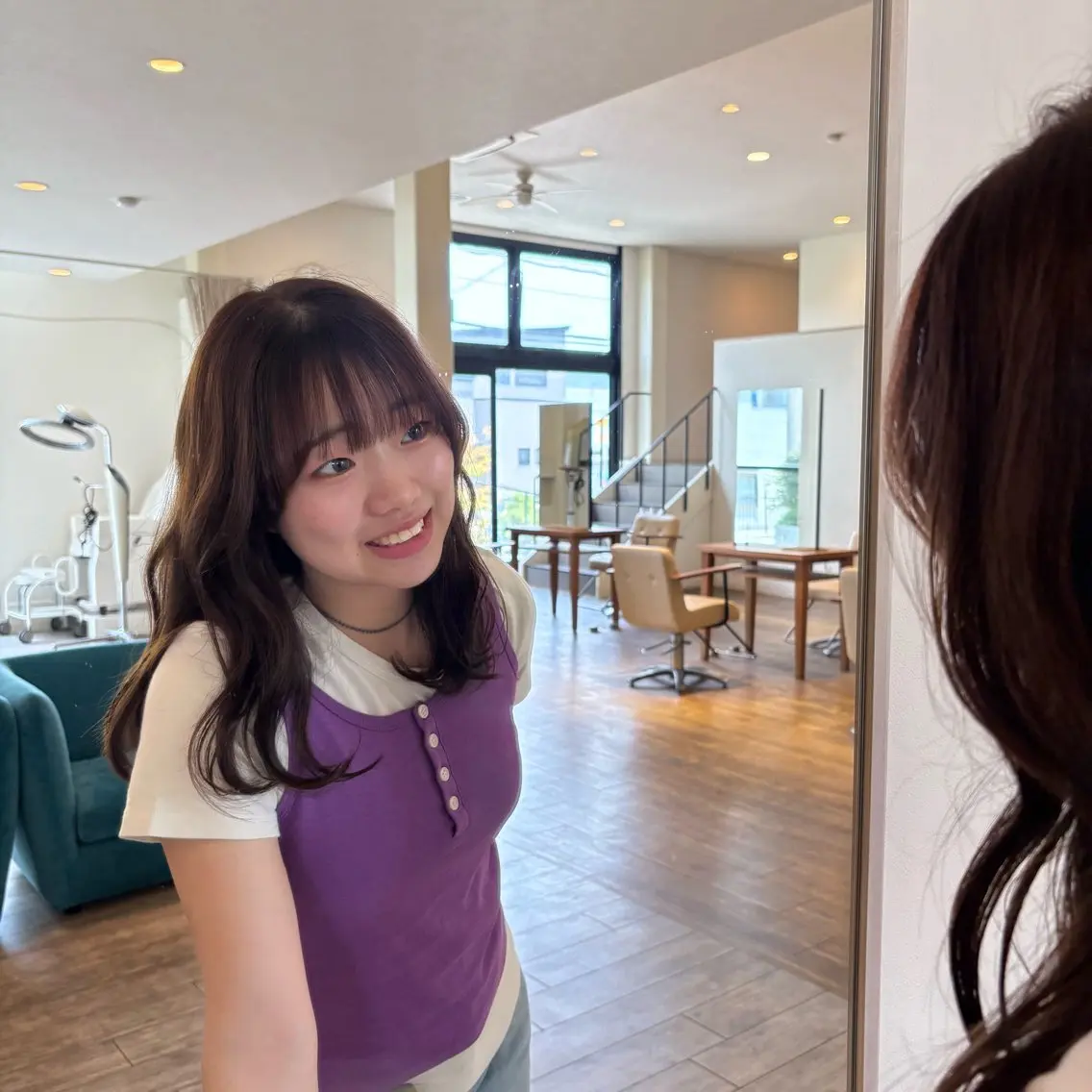 ミディアム カラー ヘアカラー Serina カラーモデル募集中！のヘアスタイル
