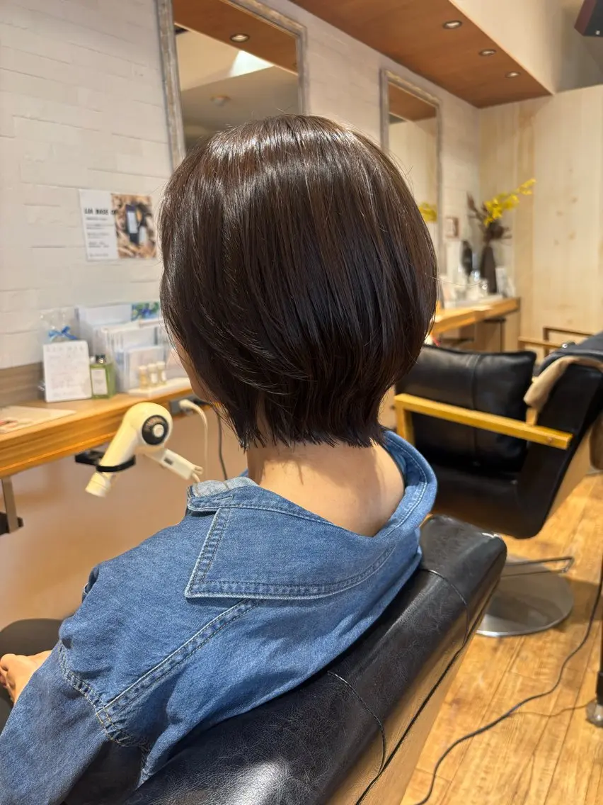 ショート ボブレイヤー ボブ レイヤーカット 森本 美咲のヘアスタイル