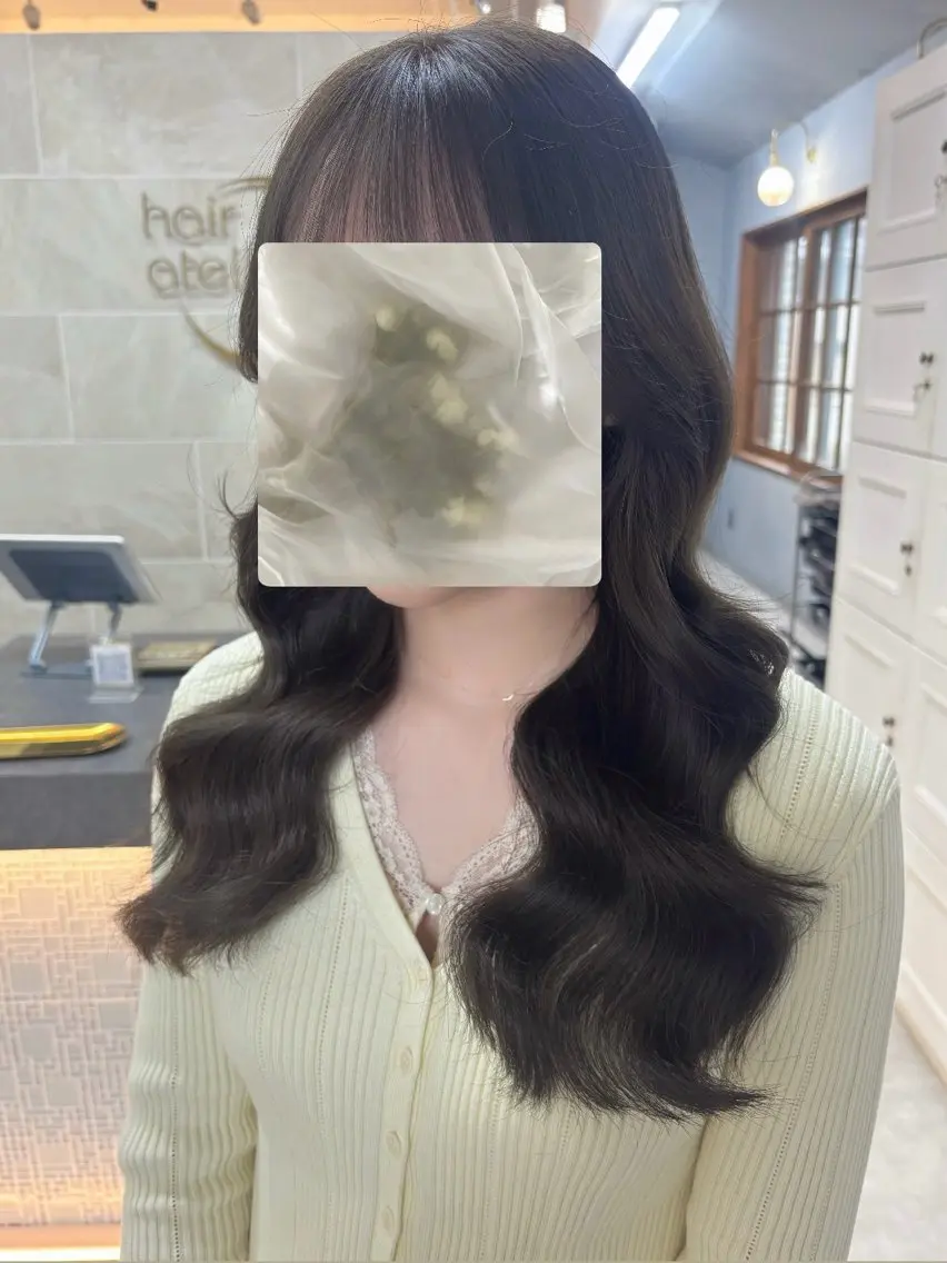 ロング カラー 韓国風ヘア 桐生 かれんのヘアスタイル