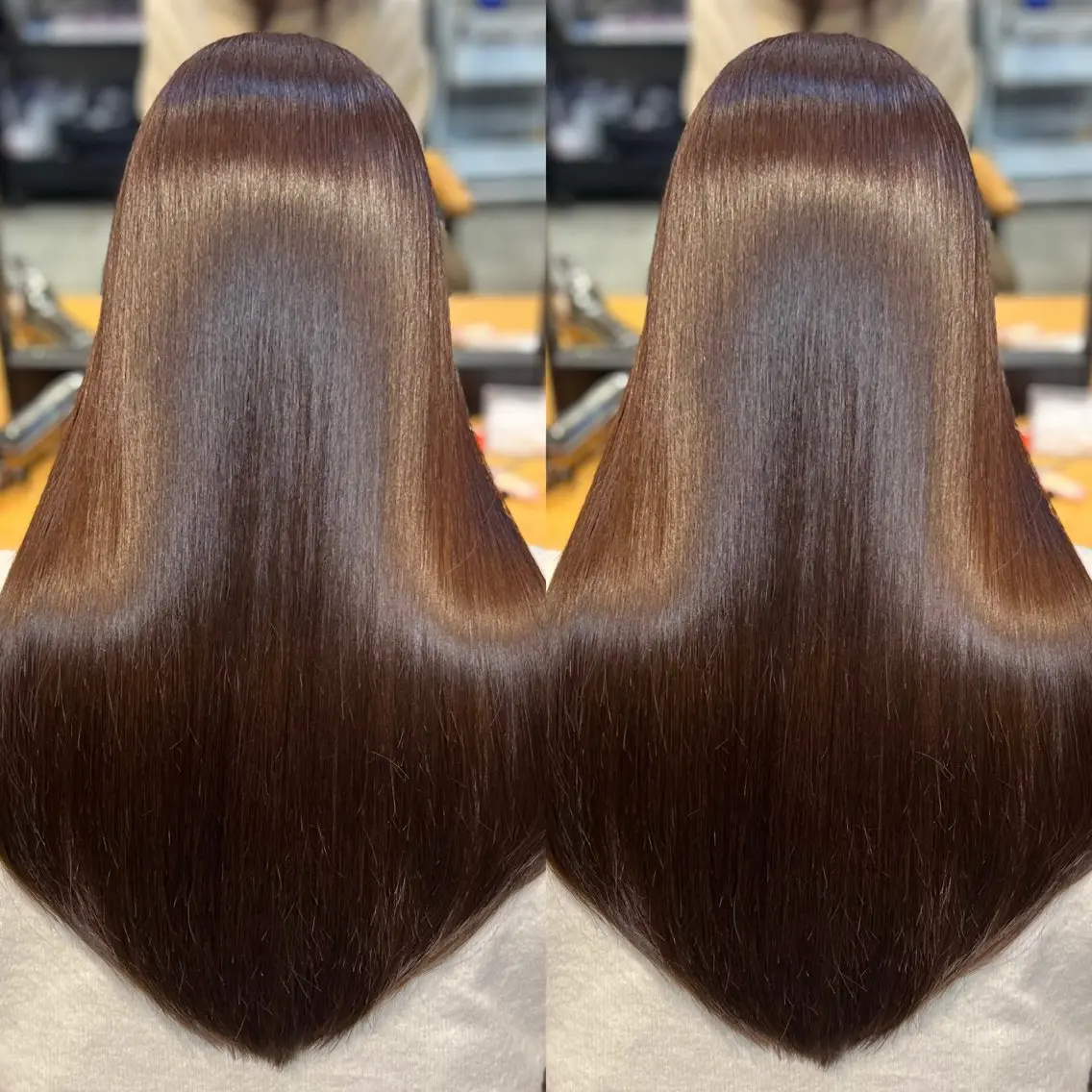 【ご新規様ミニモ限定🌟】カット+✨美髪縮毛矯正✨+髪質改善ULTOWA+りんご幹細胞&薬剤除去TR+3ステップリセットの写真