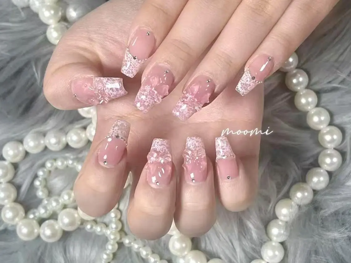 ネイル 長さ出し ジェルネイル グラデーション 韓国ネイル マグネットネイル moomi nail スカルプ専門のネイルデザイン
