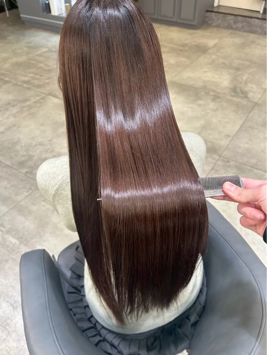ロング 髪質改善 Noe心斎橋店のヘアスタイル