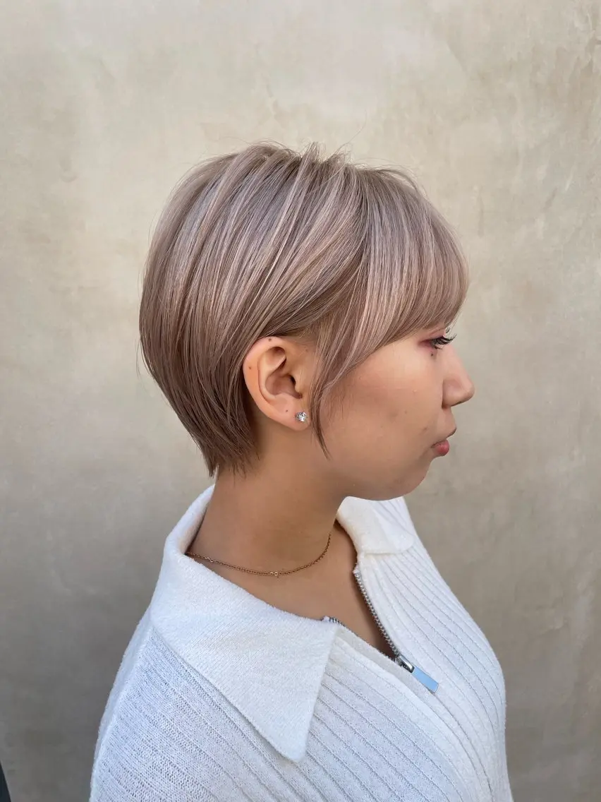 ショート カット ヘアカラー トリートメント midori osawaのヘアスタイル