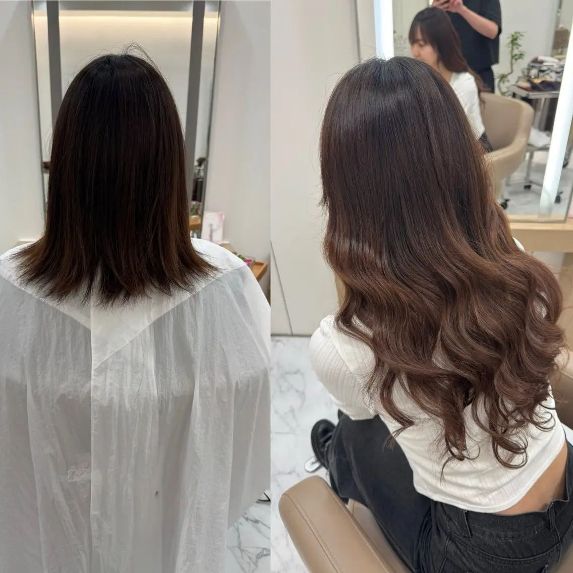ロング シールエクステ エクステ 韓国風ヘア ロング ボブカット艶髪 酸性ストレート響太のヘアスタイル