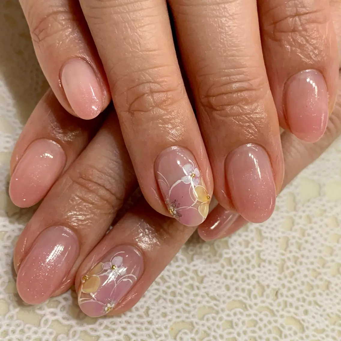 ネイル オフィスネイル シンプルネイル nonaMe 森のネイルデザイン