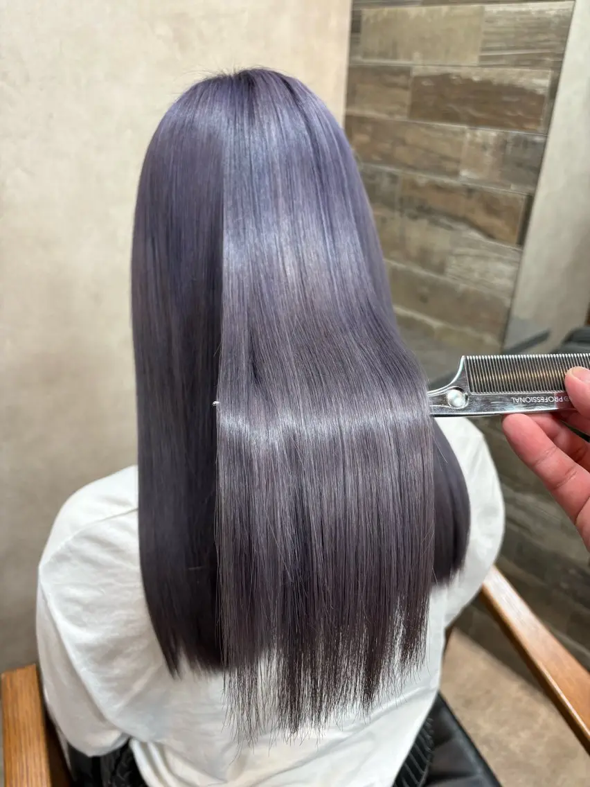 【サラサラツヤツヤクーポン🫧】カット+艶カラー+美髪エステの写真
