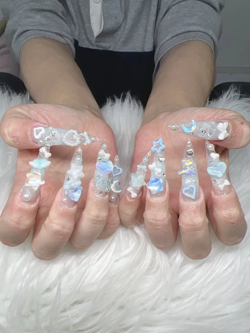 ネイル ハンドネイル Lee Nails チップ長さだし専門店のネイルデザイン