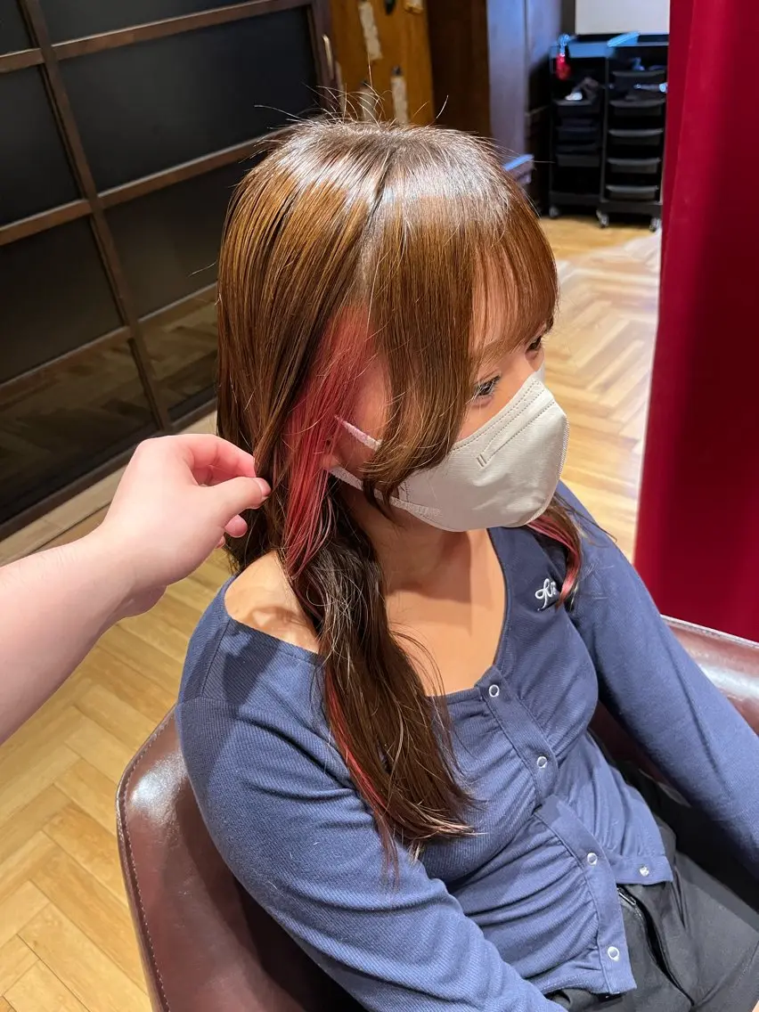 ⭐️イヤリングブリーチ＋👼天使の艶髪全体カラー🪽の写真