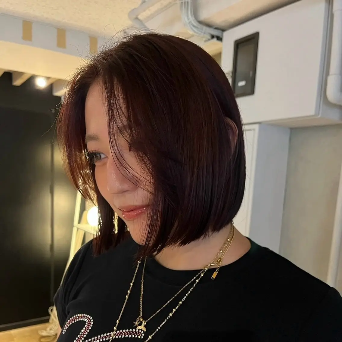 ショート カラー ヘアアレンジ 🫧ハイトーン×艶 カラー🫧 Rionのヘアスタイル
