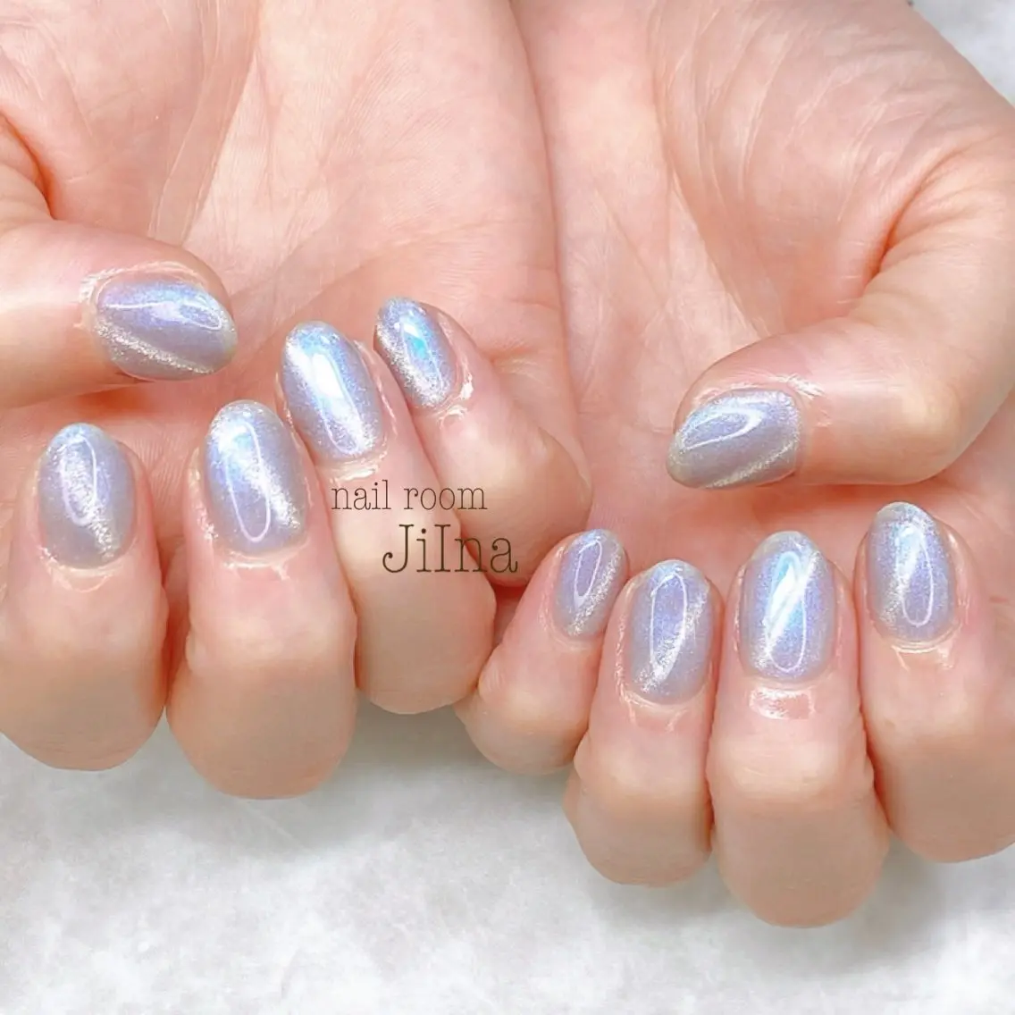 ネイル マグネットネイル マグネットワンカラー ワンカラーネイル JiIna nailのネイルデザイン