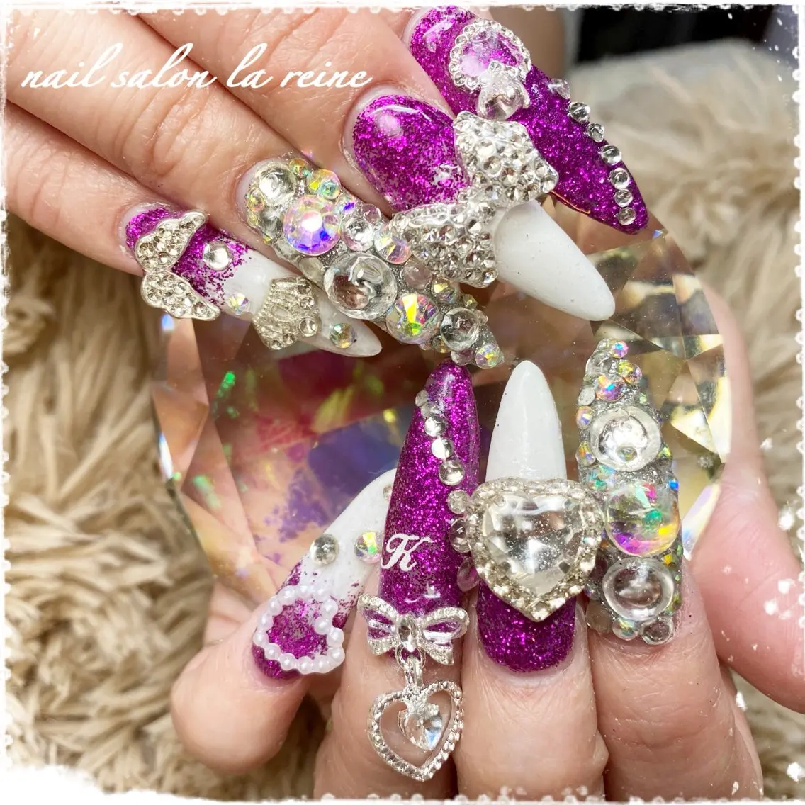 ネイル アートネイル スカルプネイル nail salon la reineのネイルデザイン