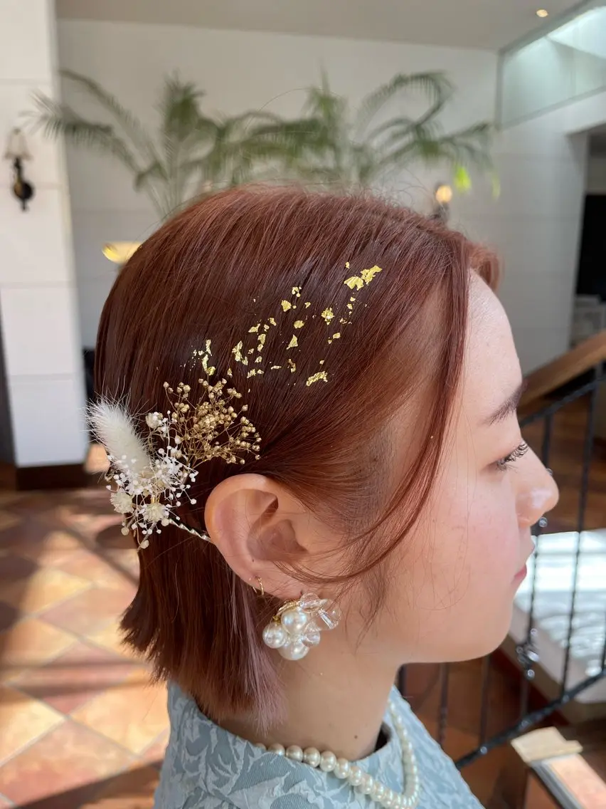 ショート ヘアアレンジ かめい りなのヘアスタイル
