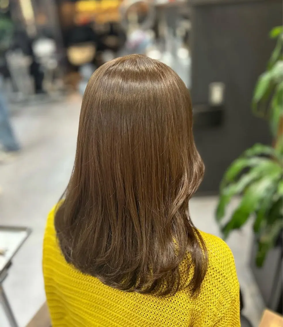 ミディアム ヘアカラー 似合わせカット&艶 カラー🤍ヒナタ🤍のヘアスタイル