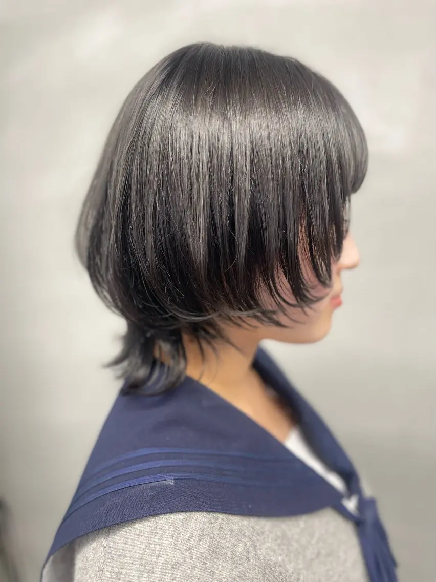 ショート 顔まわりレイヤー レイヤーカット ウルフカット 柏 ウルフ/レイヤー 田中佐和🐺のヘアスタイル