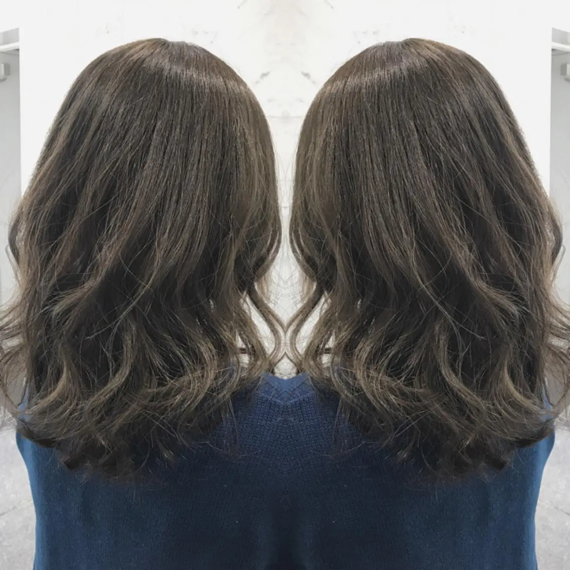 カット & 究極のアッシュTHROWカラー & トリートメントの写真