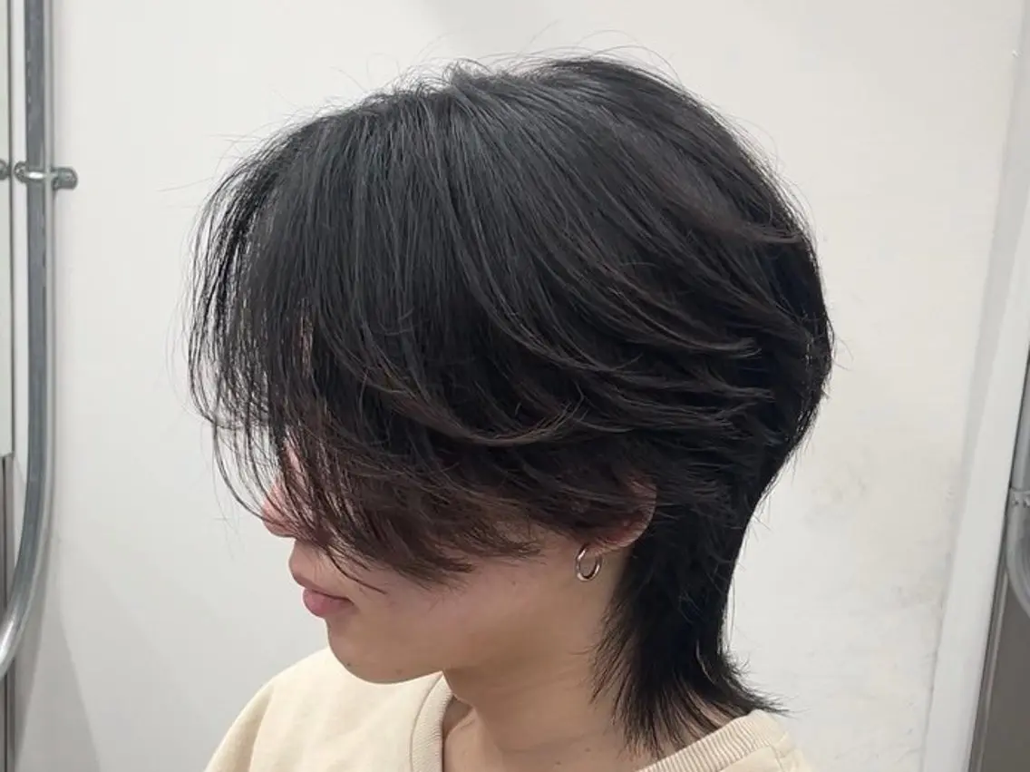 パーマ メンズ カット パーマ 深野 ちさとのヘアスタイル