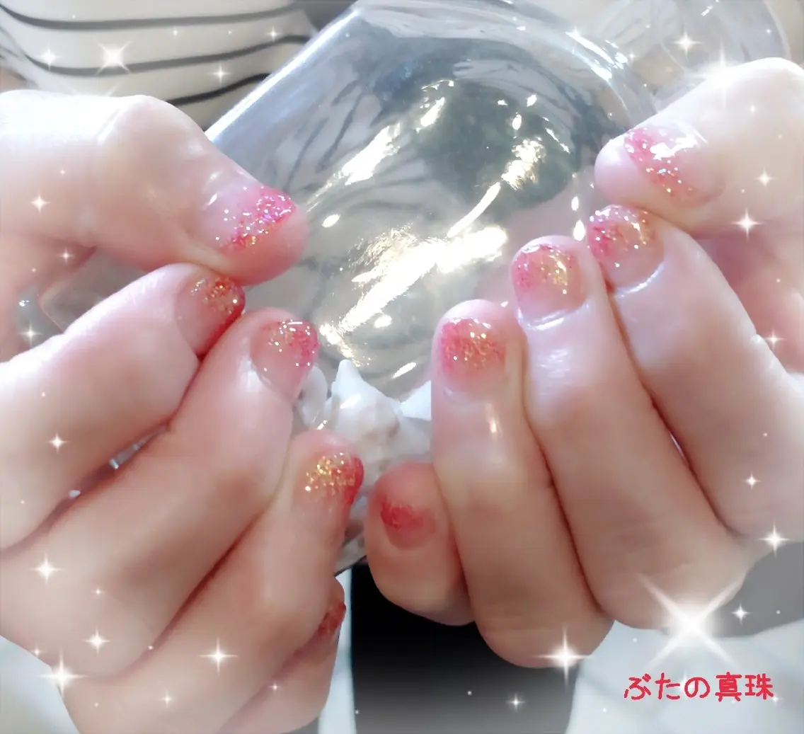 ベーシックコース🍀ラメグラデーション💅オフなし♪の写真